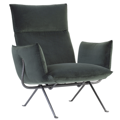 Officina&#x20;Armchair&#x20;Highback&#x20;schwarz&#x20;lackiert&#x20;&#x2F;&#x20;Cat.1