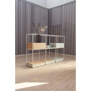 4 compartments, without shelves