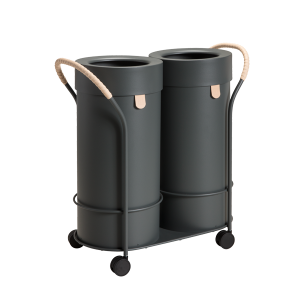 BIN THERE L SET • 795 x 778 x 355 • BIN THERE L WAGEN MIT LEDERG...