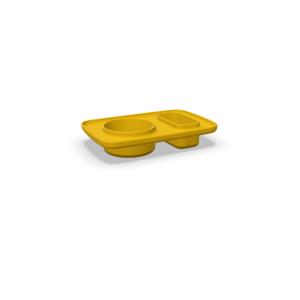 OBJECT HOLDER-CERAMIC YE P.OGGETTI PLAT GIALLO