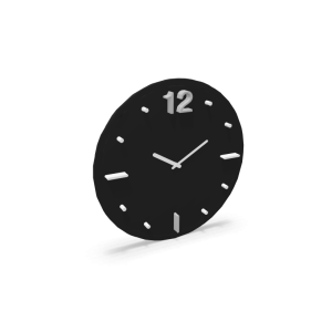 WALL CLOCK BLACK/WHITE OREDODICI NRO/NUM.BIANC.